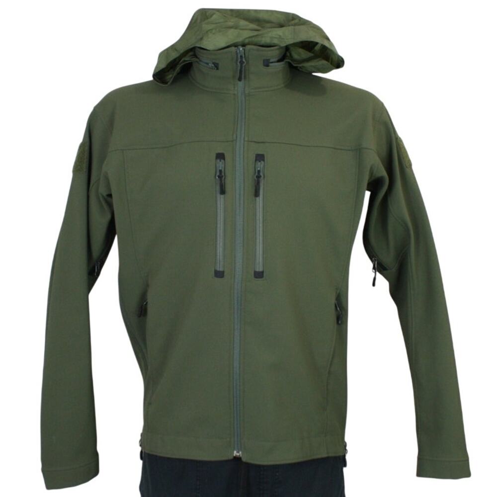 Smith & Wesson M&P Softshell Jacket Mens M Green Tactical Hooded